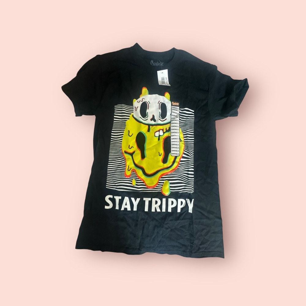 Stay Trippy Graphic Tee - Black